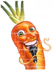 children book of vegetables like carrot art